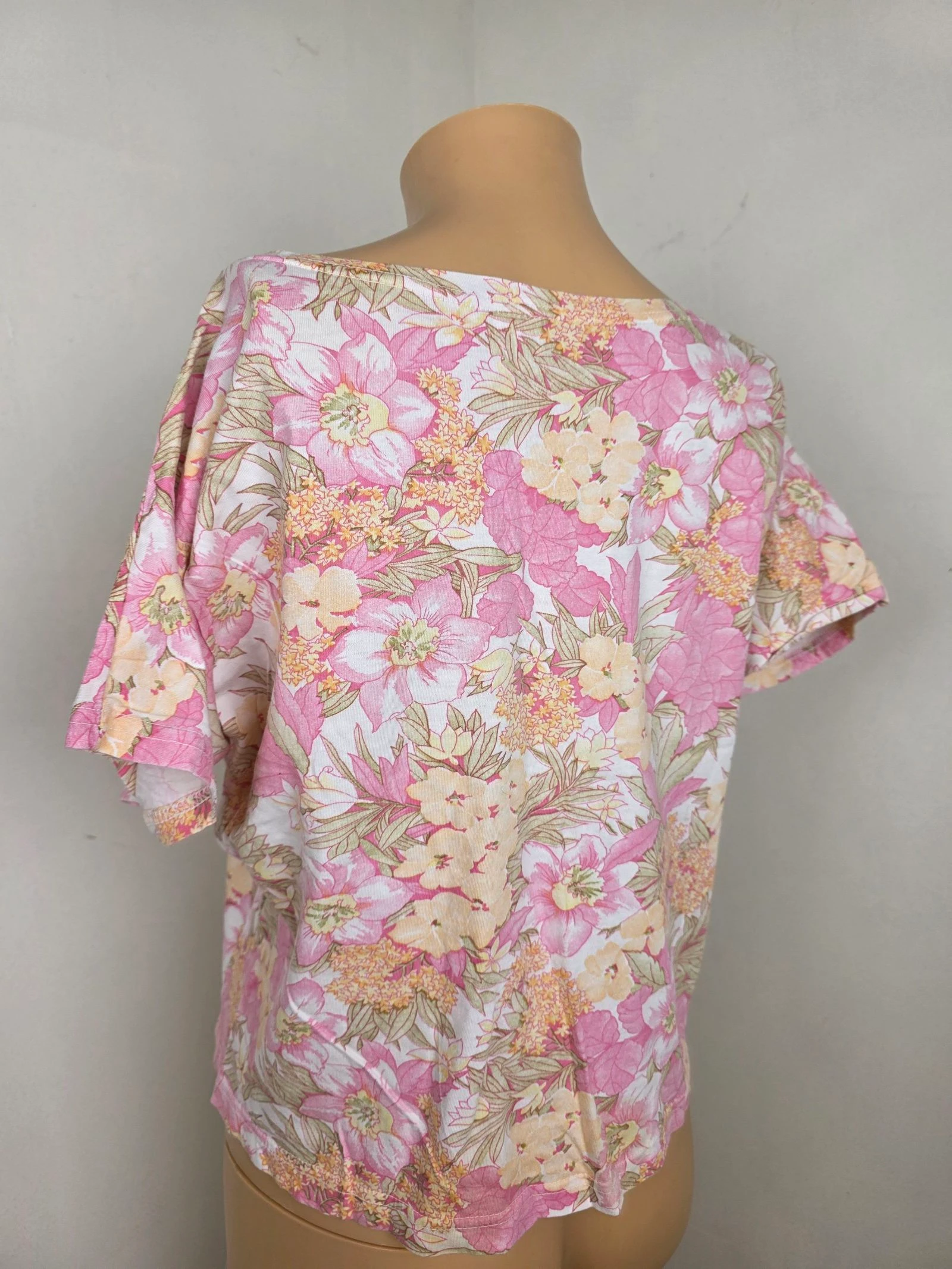 Boerentruit met bloemenpatroon van katoen 🍒vintage jaren 80🍒oversized pasvorm maat 38/40 – photo 4